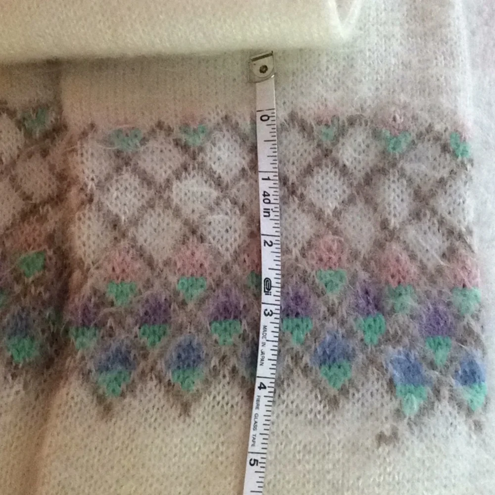 Hansen Knit Patterned Scarf Vintage